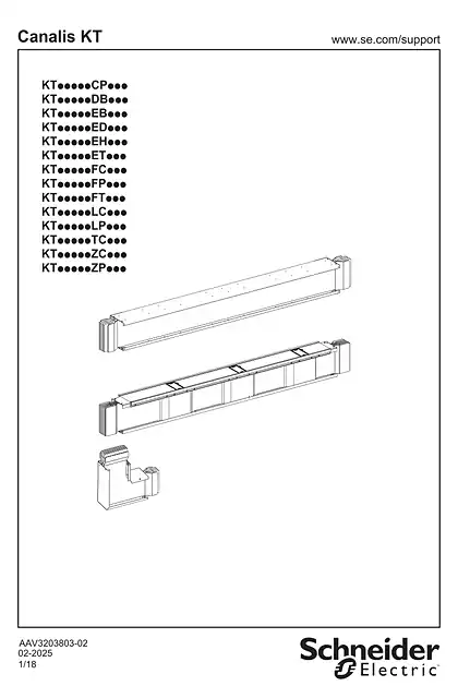 schneider施耐德Canalis KT - KT_____ - ALL PRODUCTS - 说明页